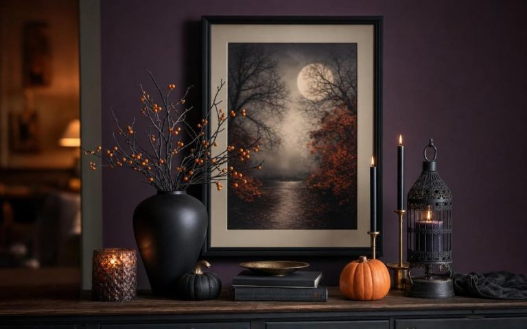 Photorealistic Halloween Wall Decor & Hangings seasonal decor vignette
