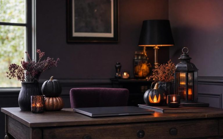Photorealistic Halloween Office & Desk Decor seasonal decor vignette