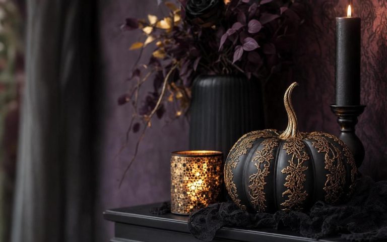 Photorealistic Gothic Halloween Decor seasonal decor vignette