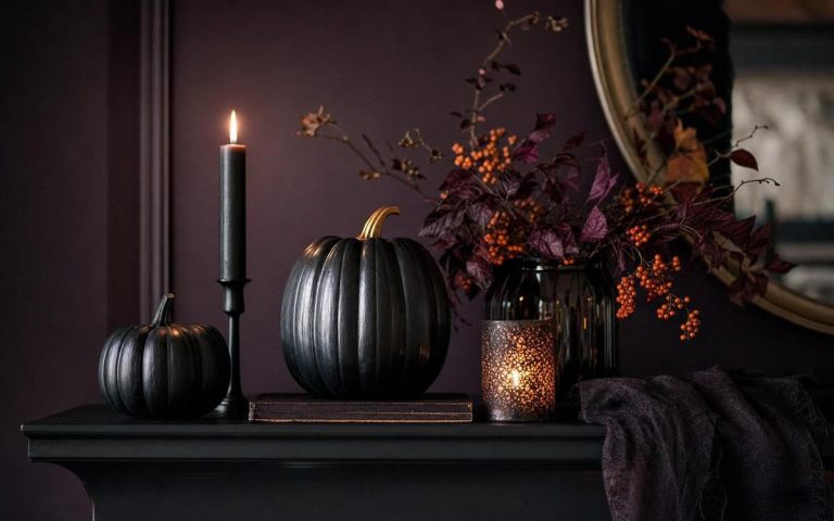 Photorealistic Halloween Decor Under $30 (Budget Picks) seasonal decor vignette