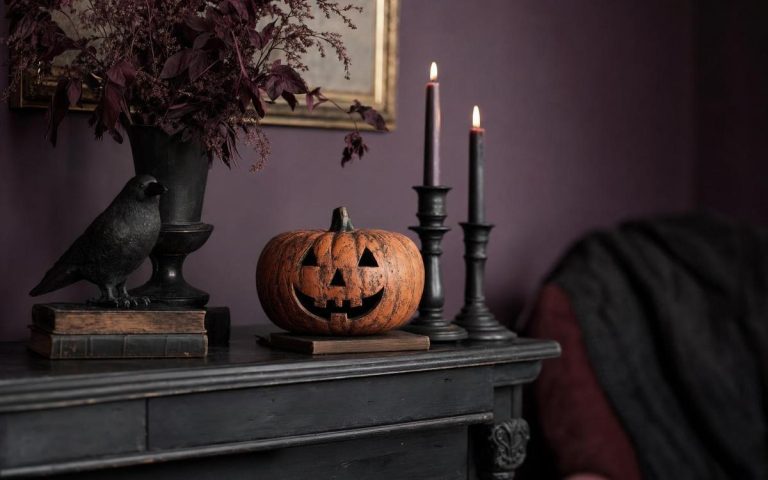 Photorealistic Vintage Halloween Decor seasonal decor vignette